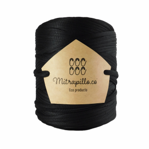 Trapillo pluma negro perlado