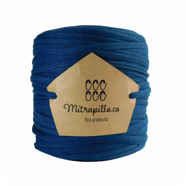 Trapillo algodón licrado azul marino