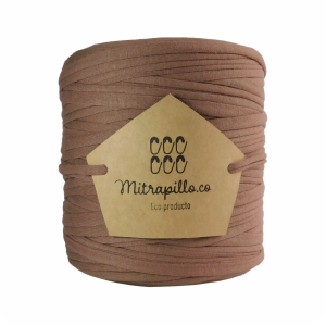 Trapillo algodón extralicrado café rosáceo