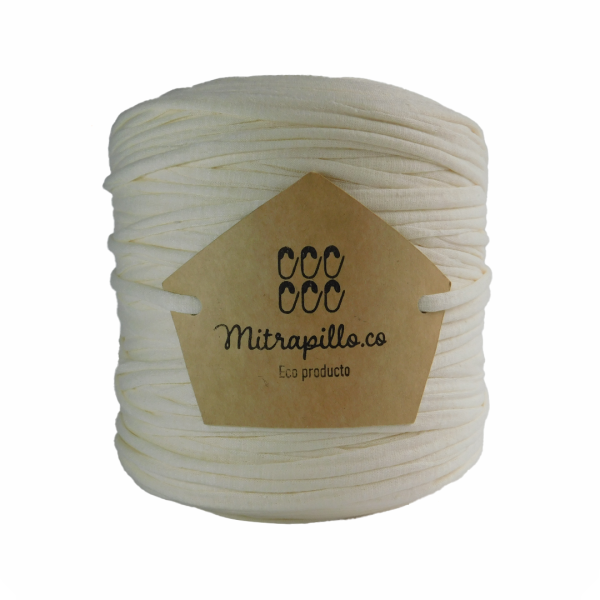 Trapillo algodón extralicrado marfil crema