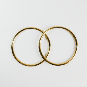 Asas metálicas doradas 13cm  par