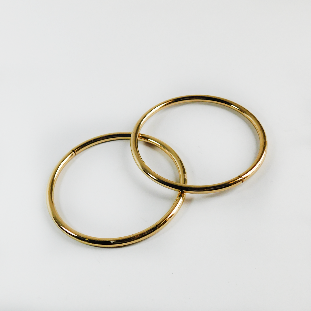 Asas metálicas doradas 13cm par - Imagen 2