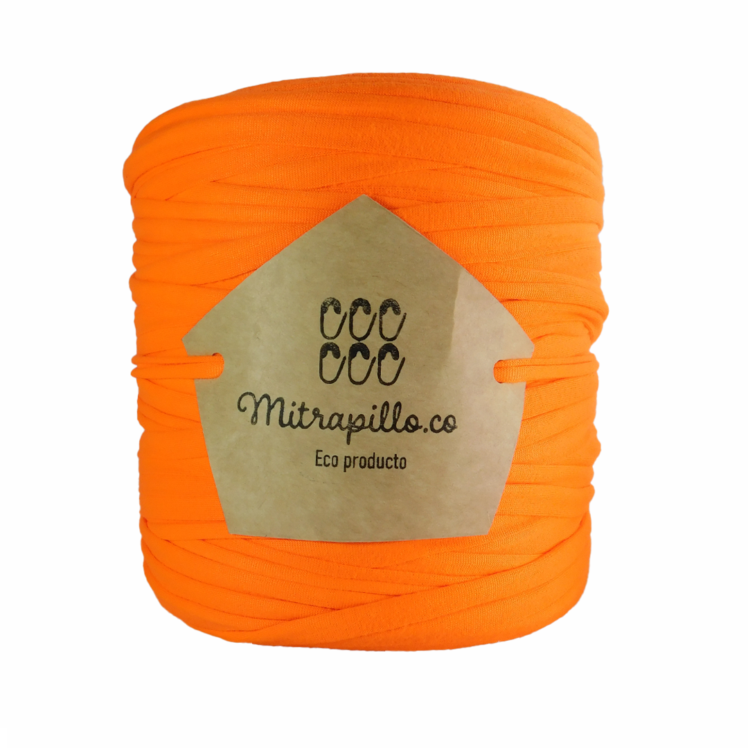 Trapillo pluma naranja fluor mate