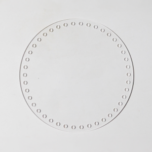 Base acrílico redonda transparente 20cm