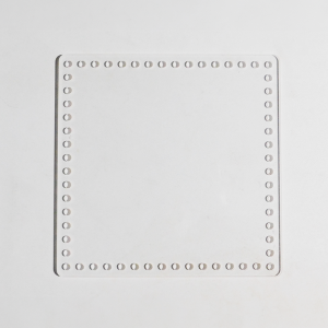 Base acrílico transparente cuadrada 20x20
