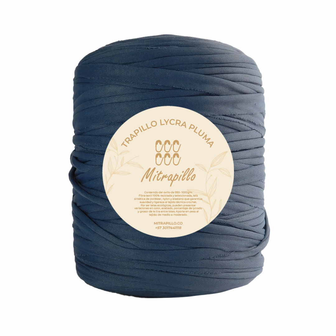 Trapillo pluma gris azulado oscuro