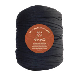 Trapillo doble pluma negro X 1000gm