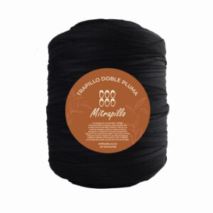 Trapillo doble pluma negro X 1000gm