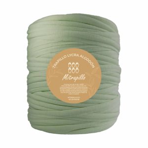 Trapillo algodon licrado verde manzana claro