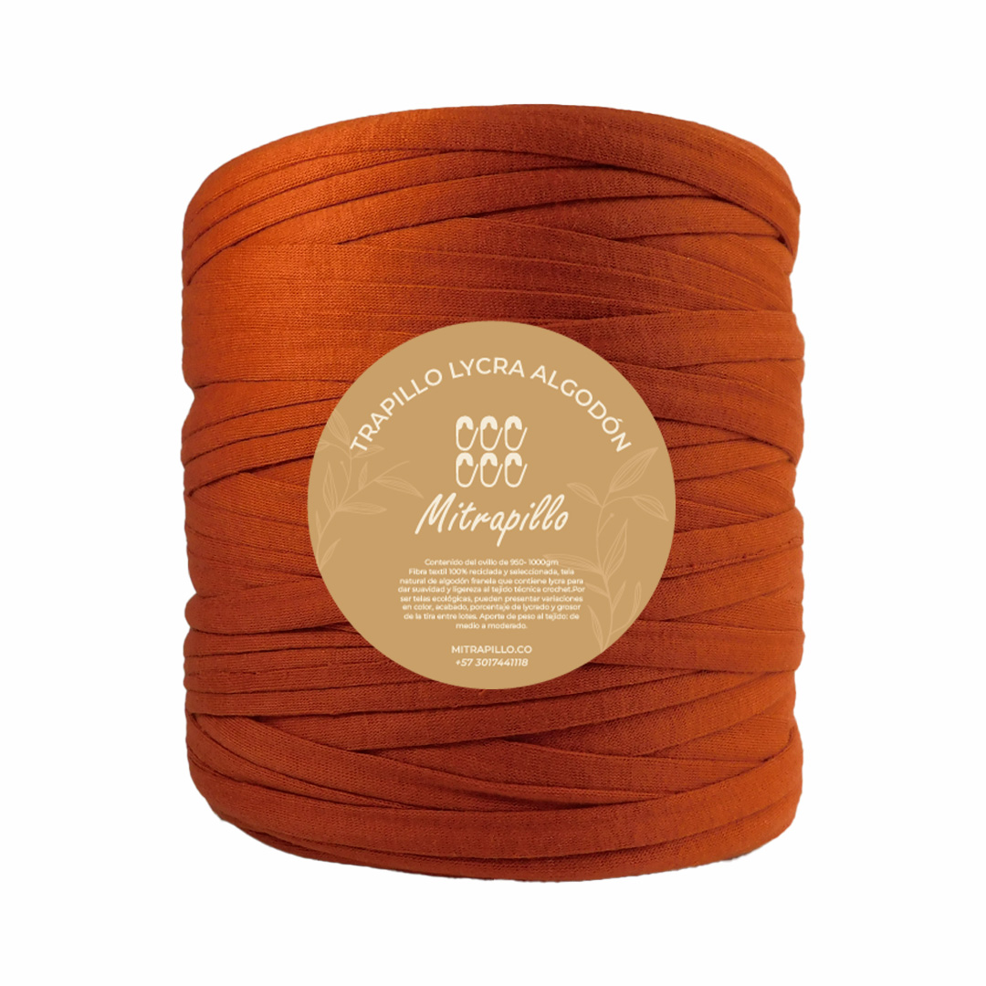 Trapillo algodón terracota ladrilló