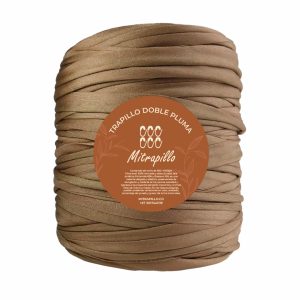 Trapillo doble pluma café mocca perlado