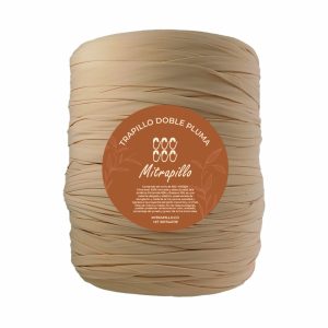 Trapillo doble pluma nude rosa