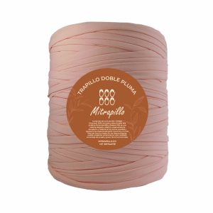 Trapillo doble pluma rosa bebé