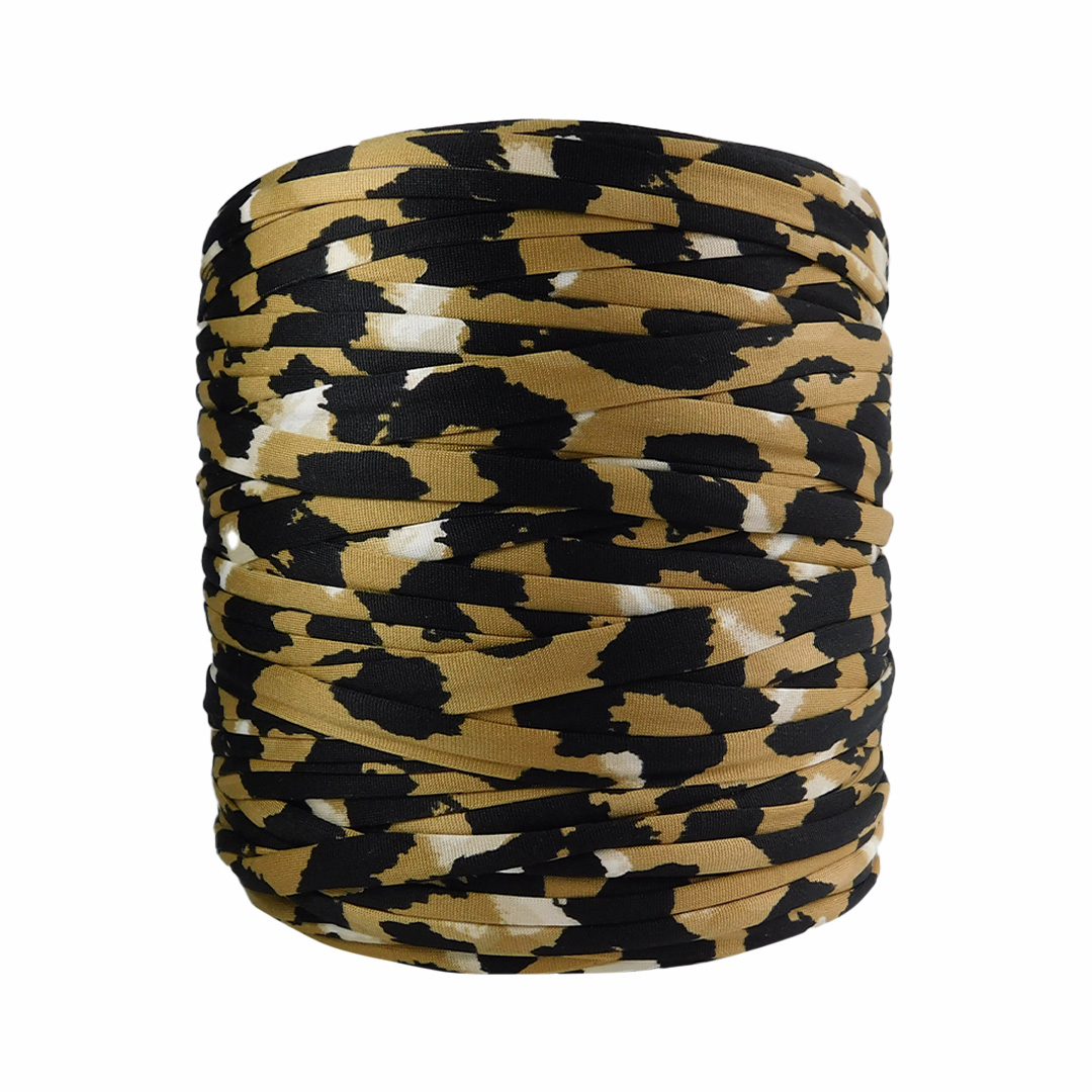 Trapillo pluma estampado animal print 3cm ancho - Imagen 2