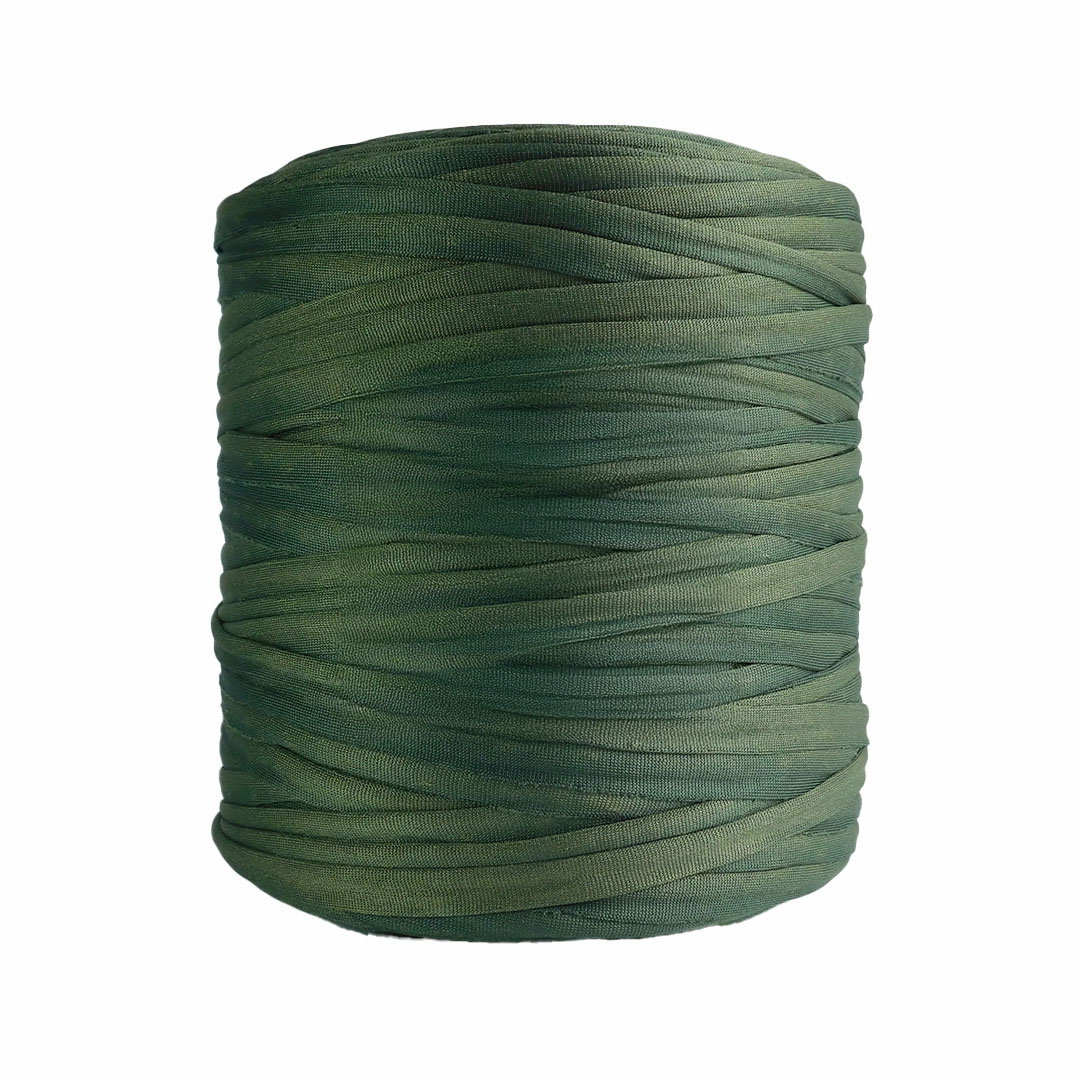 Trapillo pluma verde militar doble tono 1000gm - Imagen 2
