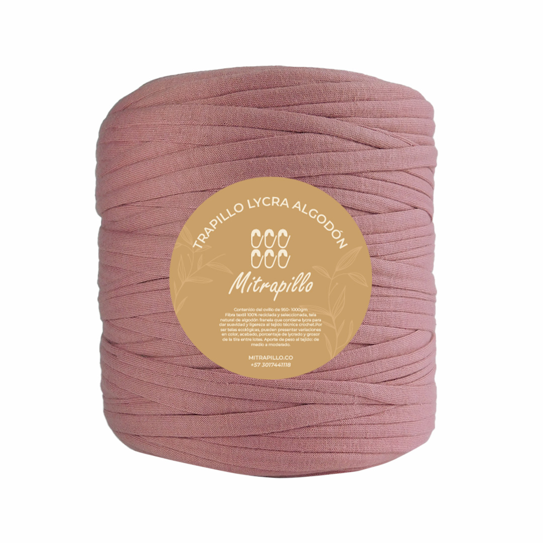 Trapillo algodon licrado guayaba1000gm