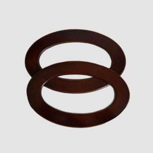 Asas ovaladas antebrazo color marron