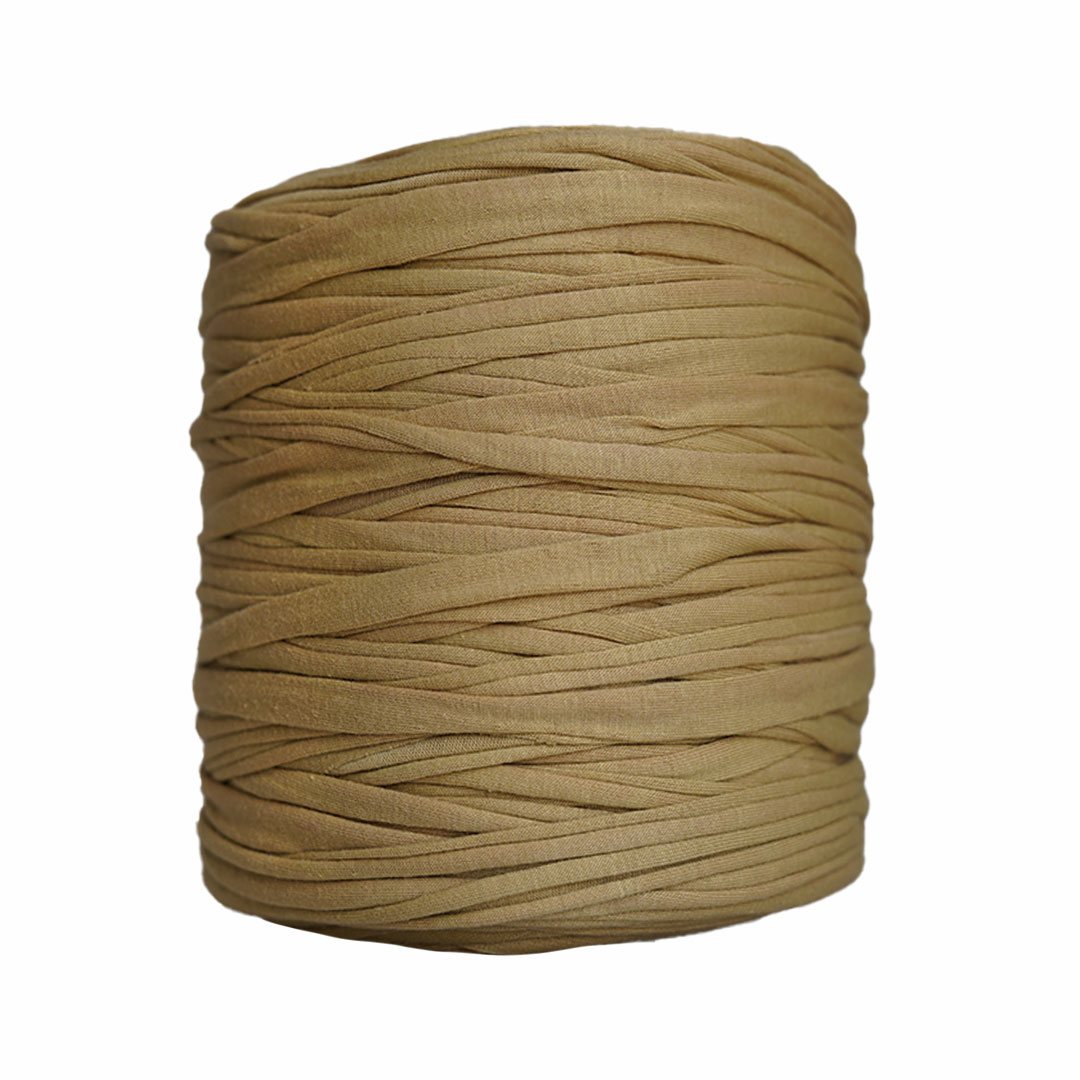 Trapillo algodón licrado mostaza dijon - Imagen 2