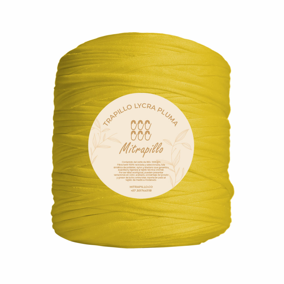 Trapillo pluma amarillo bandera