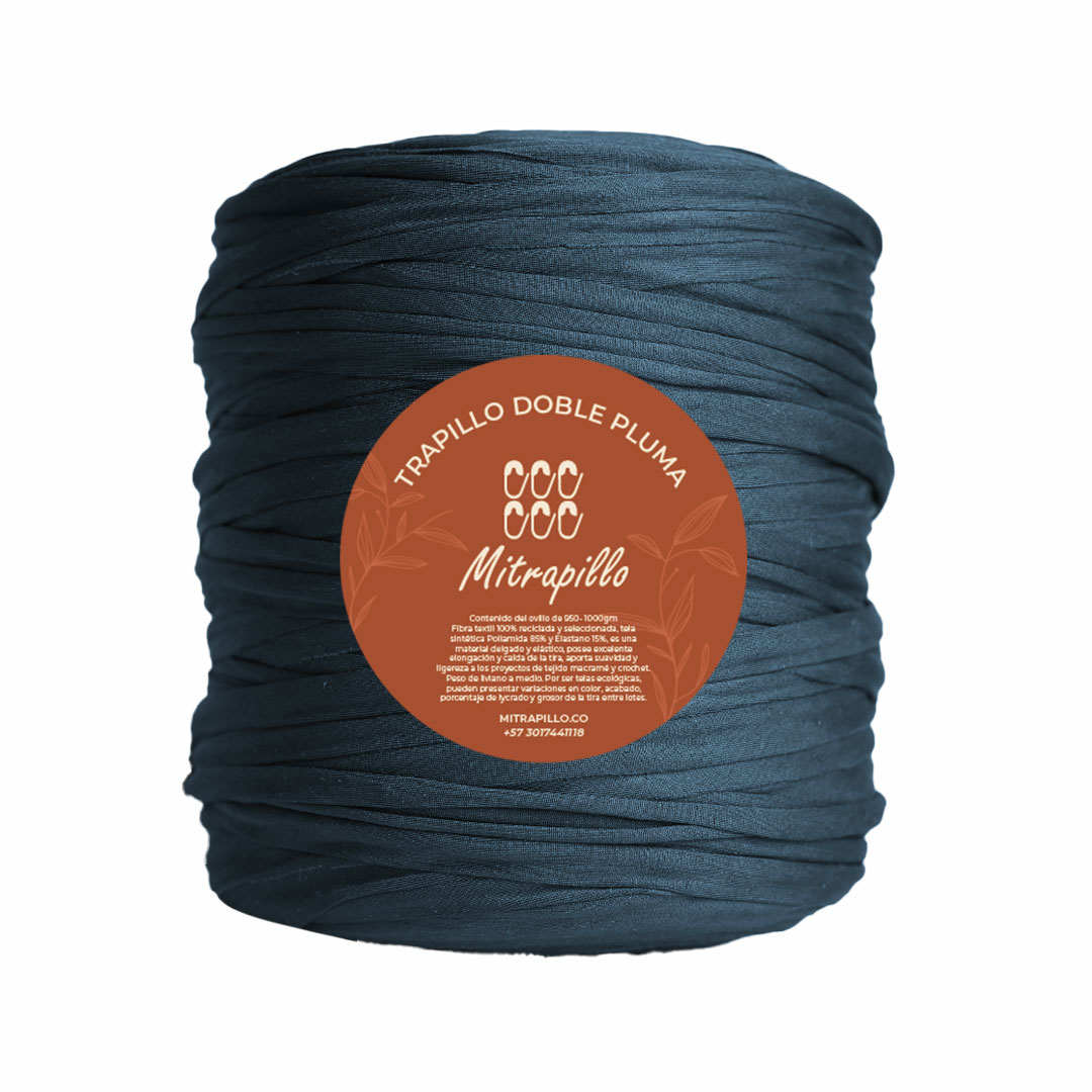 Trapillo doble pluma verde petroleo