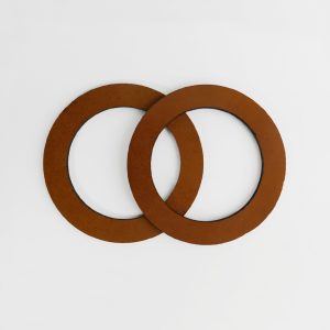 Asas de madera antebrazo color caramelo 18cm