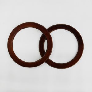 Asas de madera redondas color marrón 14cm