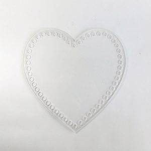 Base acrílica corazon 20cm