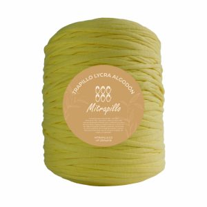 Trapillo algodón licrado amarillo claro