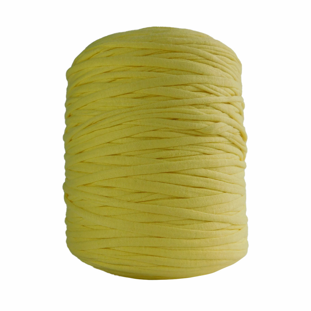 Trapillo algodón licrado amarillo claro - Imagen 2