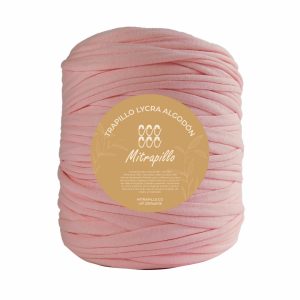 Trapillo algodón licrado rosado bebe