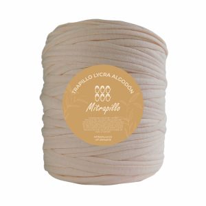 Trapillo algodón licrado rosado pastel