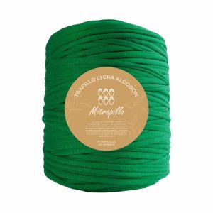 Trapillo algodón licrado verde navidad