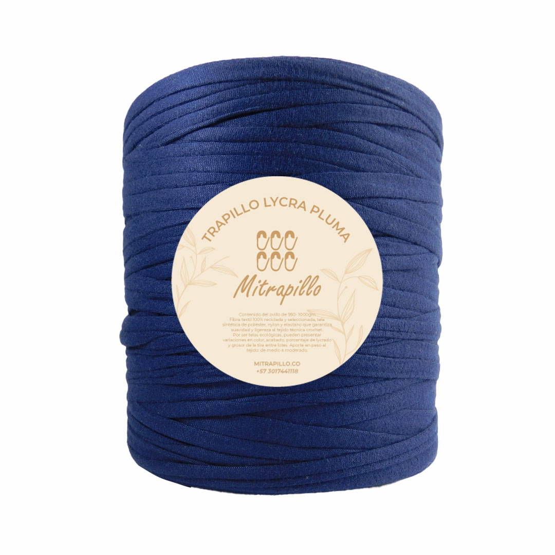 Trapillo pluma azul navy mate