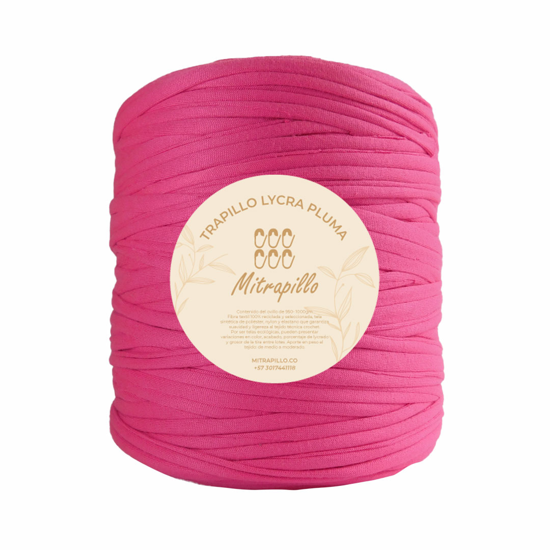 Trapillo pluma fucsia uno