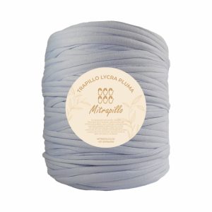 Trapillo pluma mora azul pastel