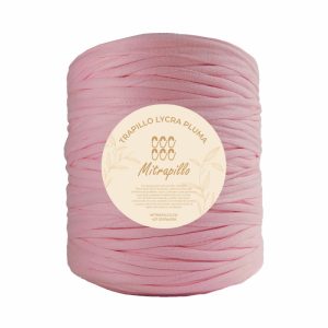 Trapillo pluma rosado pastel