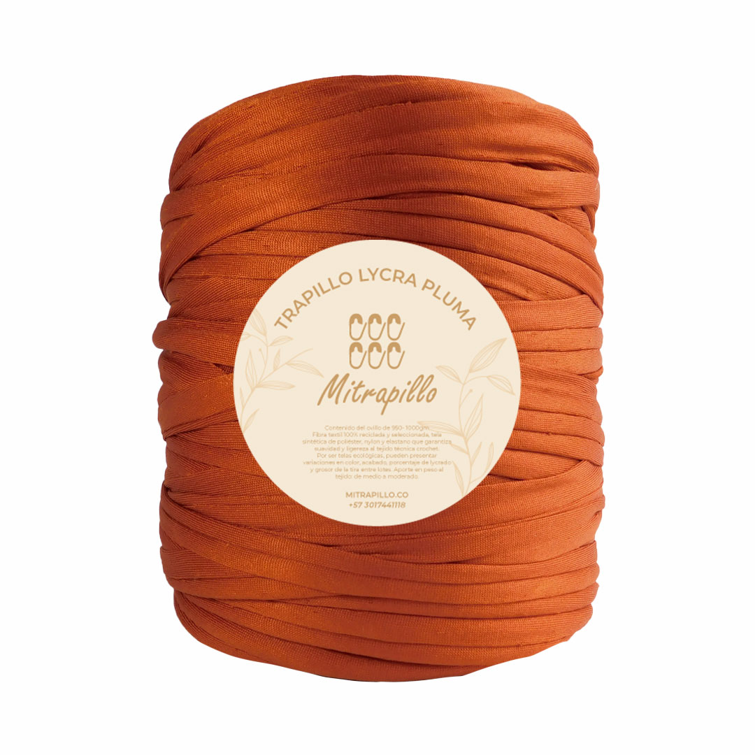 Trapillo terracota perlado