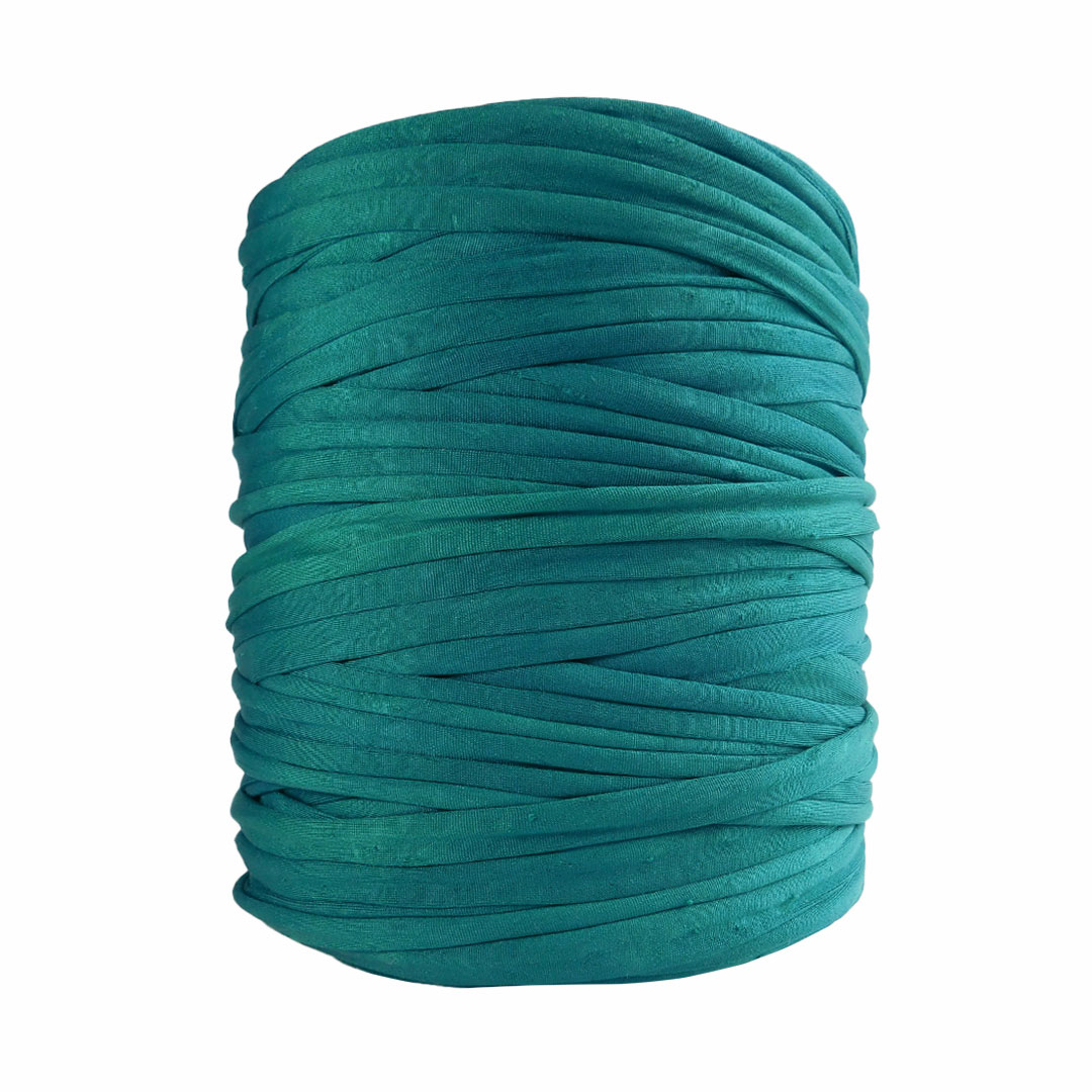 Trapillo pluma verde esmeralda perlado - Imagen 2