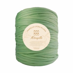 Trapillo pluma verde manzana mate