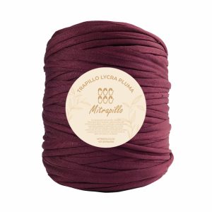 Trapillo pluma vinotinto oscuro perlado 800gm