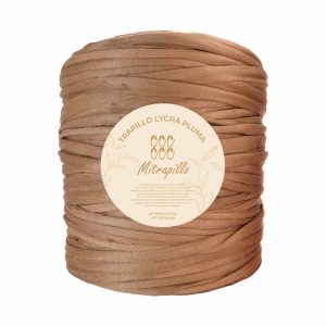 Trapillo pluma café caramelo 3cm ancho