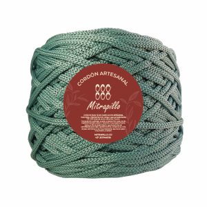 Cordón artesanal verde oliva 3 mm plano 500gm