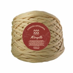 Cordón artesanal habano 3 mm plano 500gm