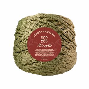 Cordón artesanal café capuchino 3 mm plano 500gm