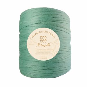 Trapillo pluma verde pastel