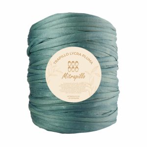 Trapillo pluma oliva medio doble tono