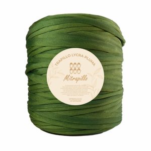 Trapillo pluma oliva oscuro doble tono