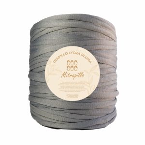 Trapillo pluma gris concreto doble tono