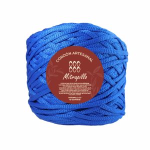 Cordón artesanal azul rey 3 mm plano 500gm