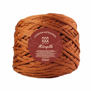 Cordón artesanal terracota 3 mm plano 500gm